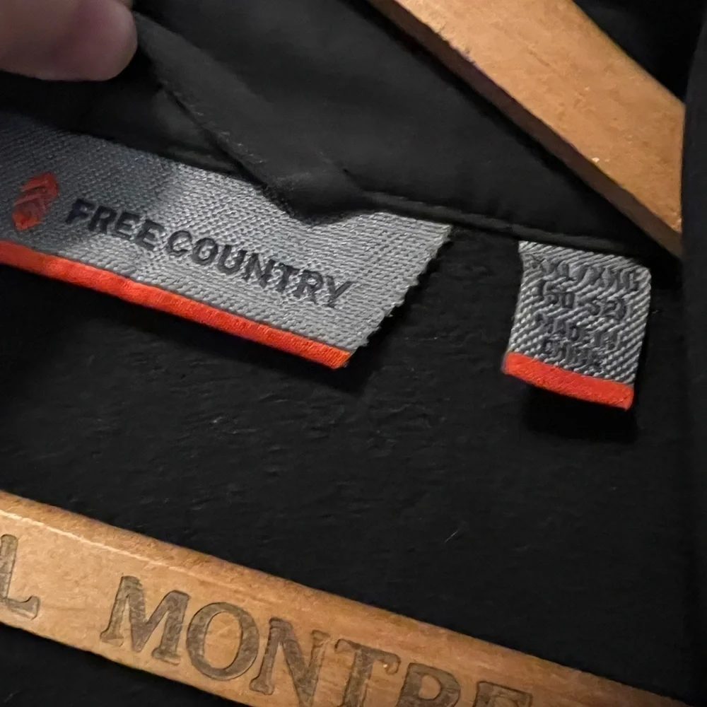 Free Country XXL All black coat. Great for fall and winter. - Picture 4 of 9